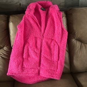 Zenana Bright Pink Women’s Vest Size Small